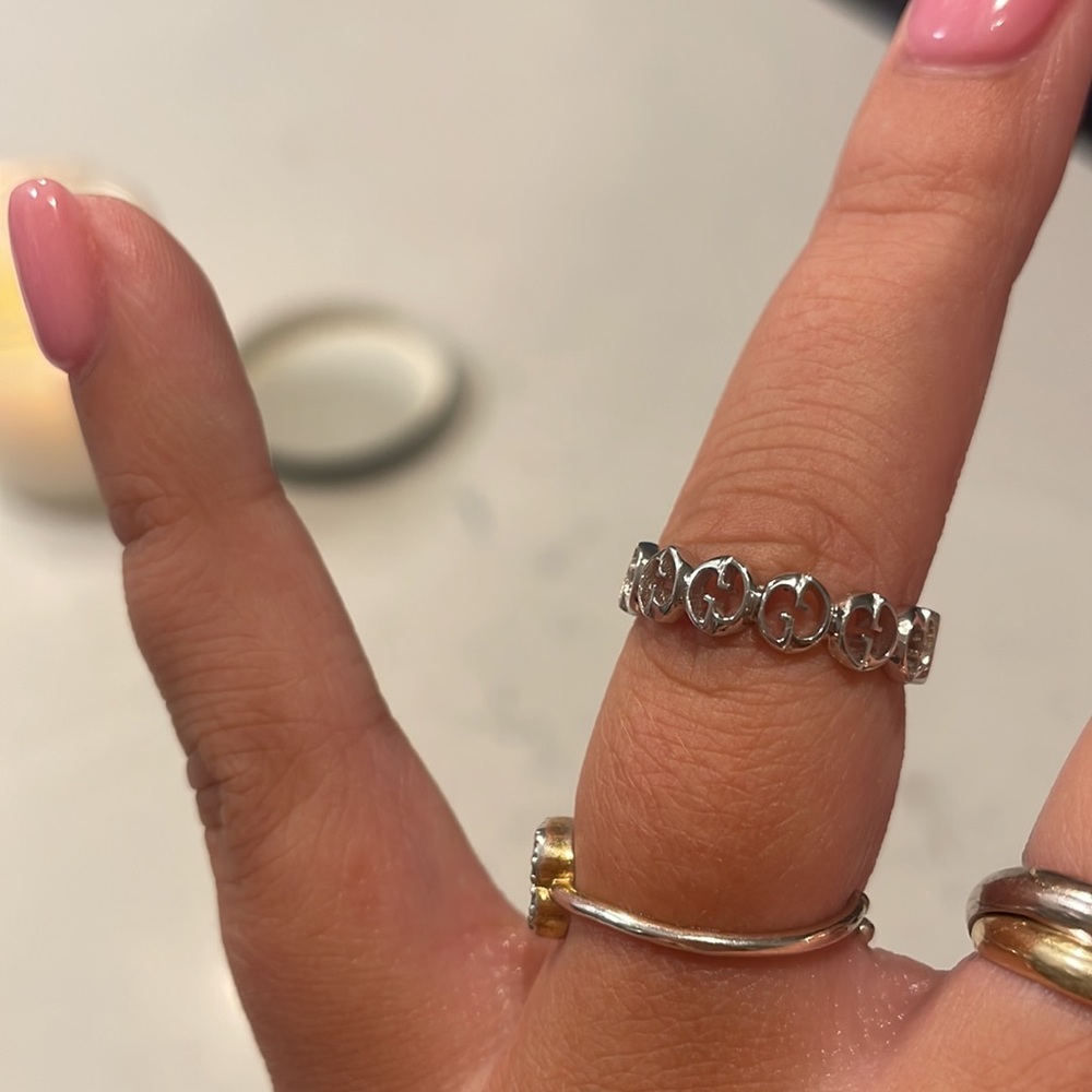 Gucci white gold interlocking ring - Picture 4 of 5